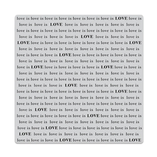 HERO ARTS LOVE IS LOVE BOLD PRINTS CLING RUBBER STAMP