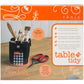 Tonic Studios Table Tidy Single Pocket Black/ Orange