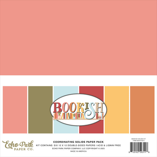 Echo Park Bookish Solids Kit