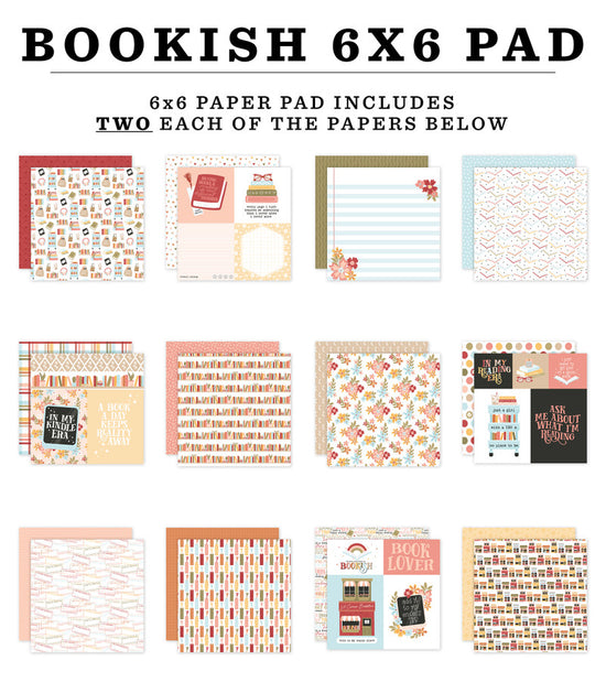 Echo Park Bookish 6x6 Paper Pad