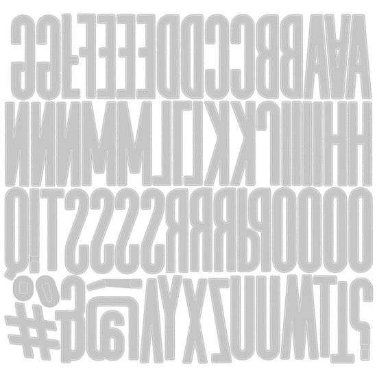 Sizzix Thinlits Die Set 65PK - Alphanumeric Classic Upper By Tim Holtz 