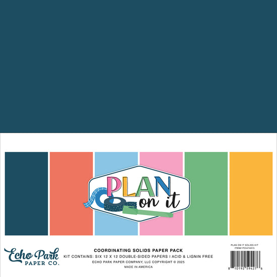 Echo Park Plan On It Solids Kit