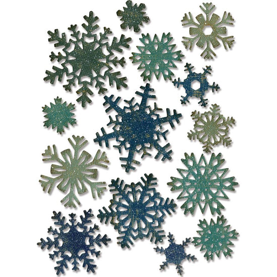 Sizzix Thinlits Dies By Tim Holtz 14/Pkg Mini Paper Snowflakes