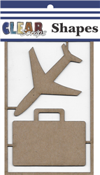 Clearscraps Travel Chipboard Embellishments