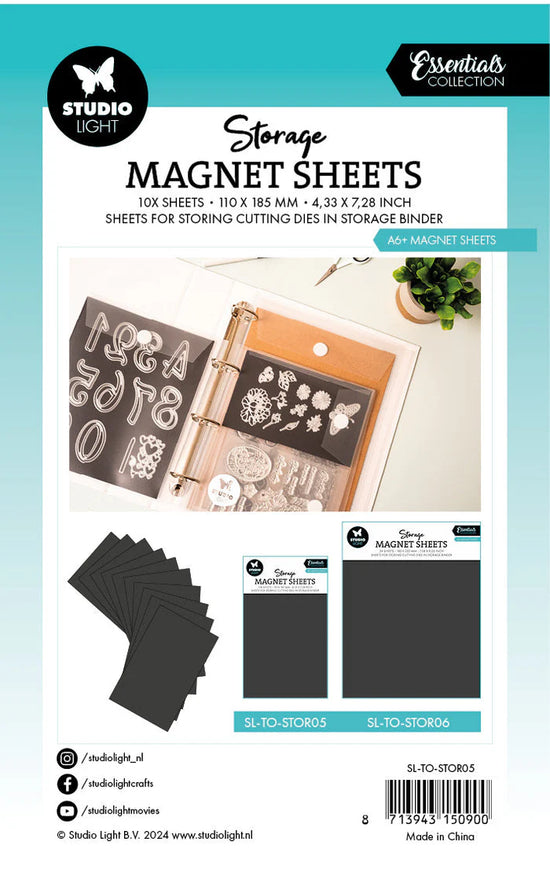 Studio Light Storage Magnet Sheet A6+ Sheet Essentials 10 PC