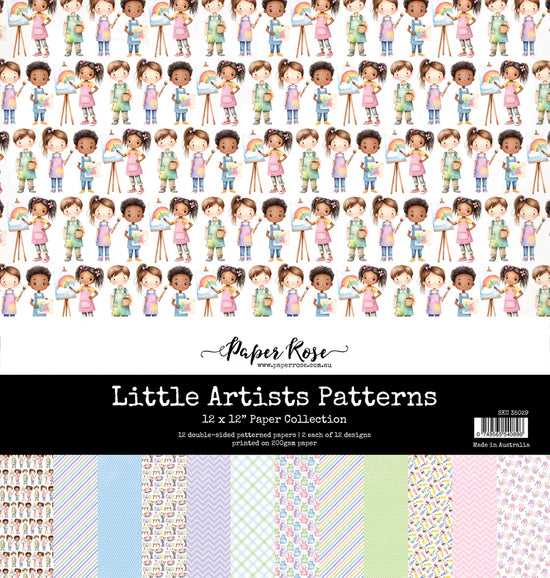 Paper Rose Little Artists Patterns 12x12 Paper Collection