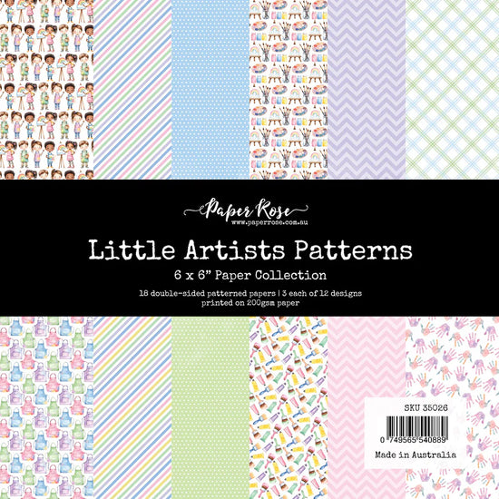 Paper Rose Little Artists Patterns 6x6 Paper Collection