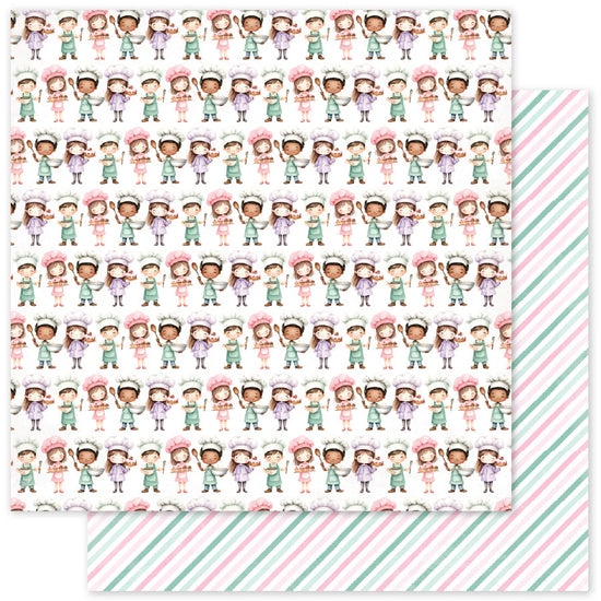 Paper Rose Little Bakers Patterns 12x12 Paper Collection