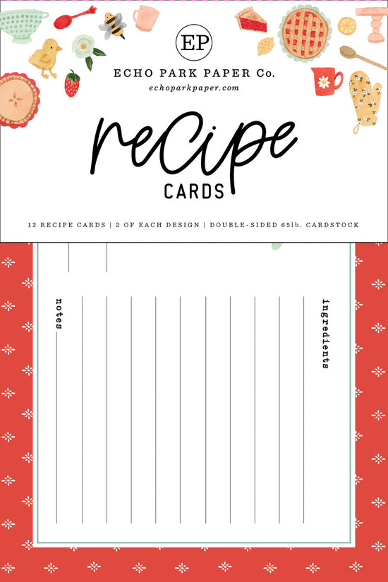 Echo Park Homemade Recipe Cards