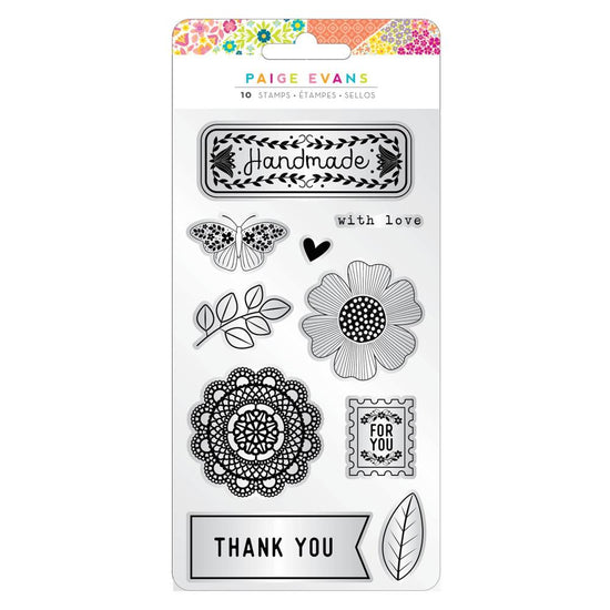 Paige Evans Splendid Clear Stamps 10/Pkg