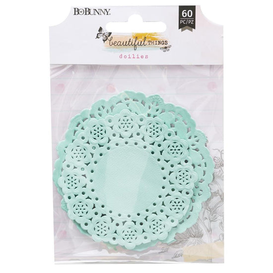 Beautiful Things Teal Doilies 60/Pkg