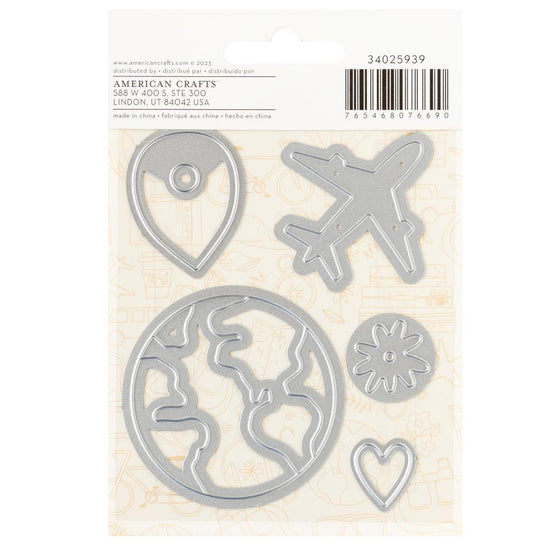 American Crafts Coast-to-Coast Metal Die Set 5/Pkg