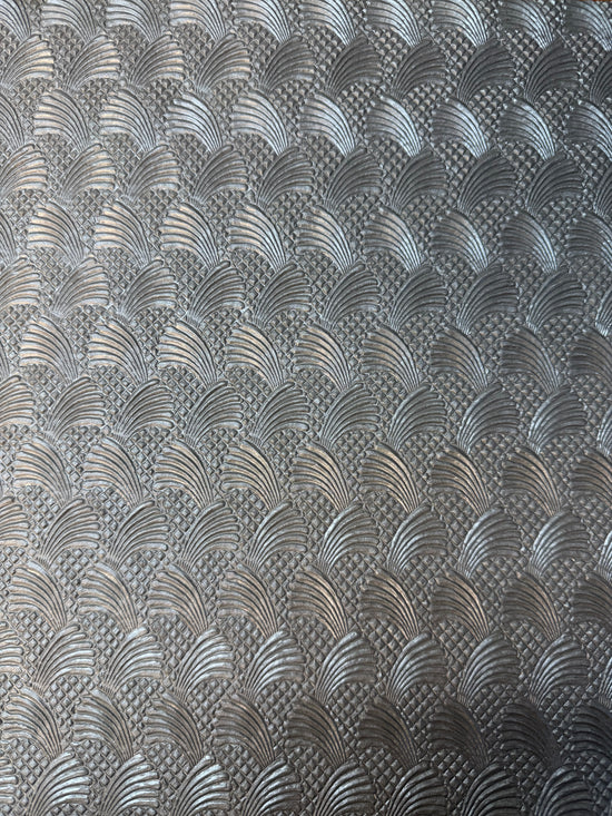 Handmade paper Brocade Silver