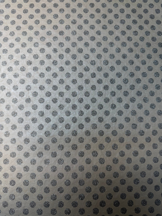 Handmade paper Dots glitter Silver