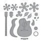 Spellbinders MINI GUITAR ETCHED DIES FROM THE BIBI&