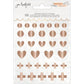 Jen Hadfield Peaceful Heart Mirror Acrylic Stickers 32/Pkg