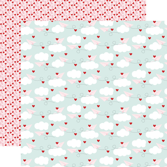 Echo Park Love Notes: Sending My Love 12x12 Patterned Paper