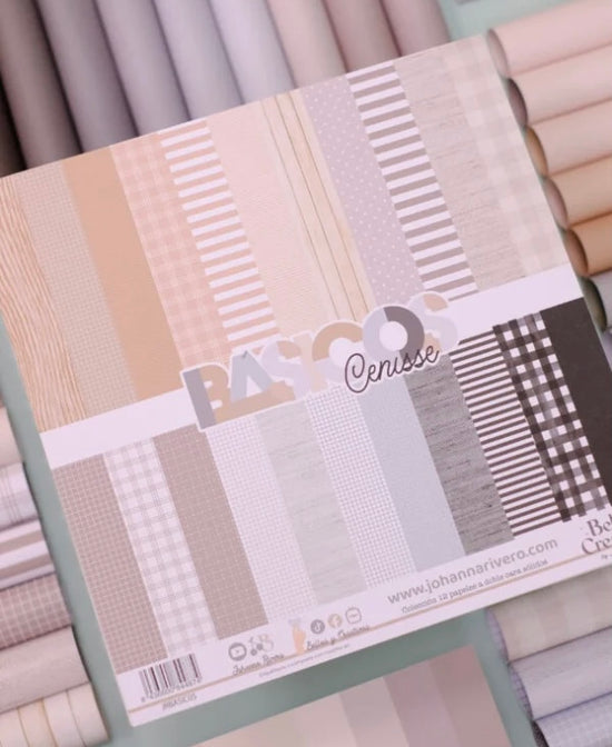 Colección 12 BÁSICOS doble cara 12×12″ Cenisse
