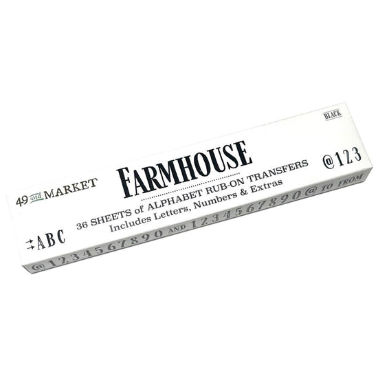 49 And Market Rub-On Transfer Farmhouse