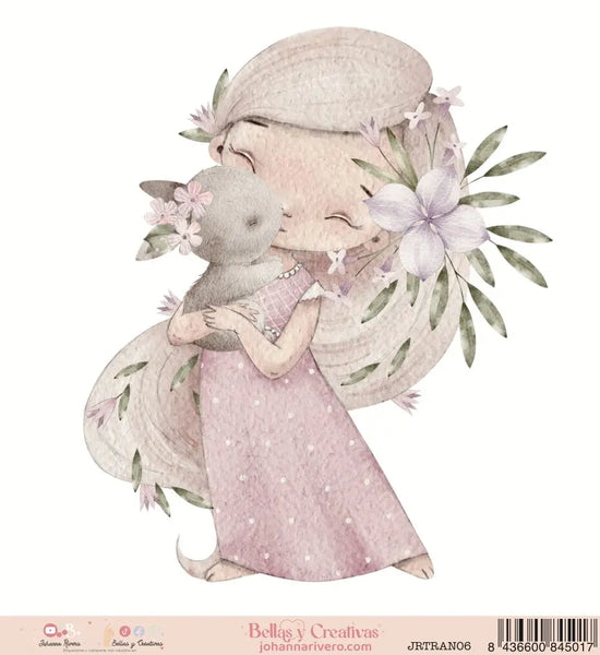 Transfer panel grande Bella. Cute