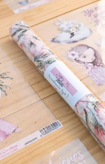 Transfer 30×50 cm rollito. Cute