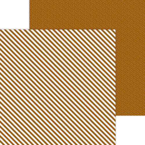 Echo Park Dots & Stripes MOLASSES STRIPE 12"X12" Paper