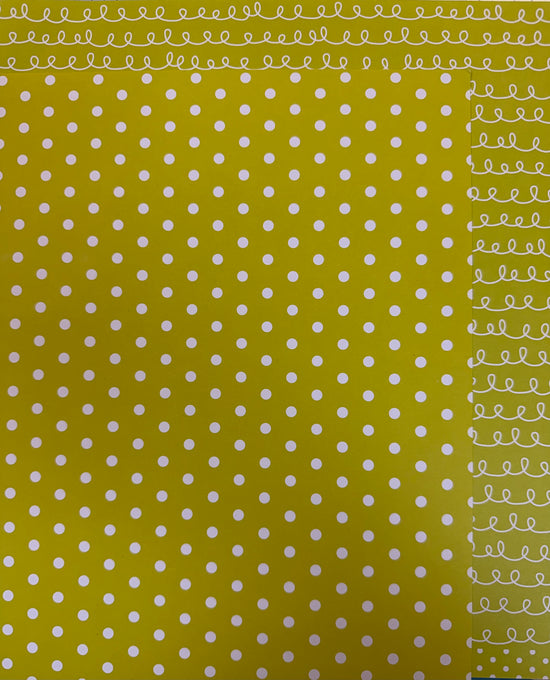 American Crafts Lime Dot paper