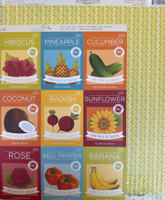 Autentique Sunshine Six paper