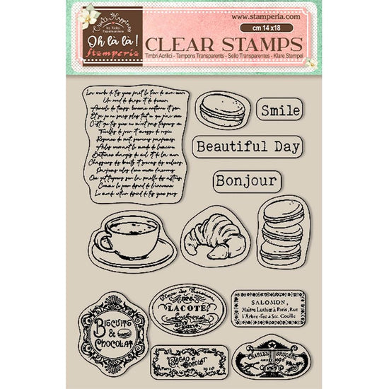 Stamperia Clear Stamps Oh La La - Labels