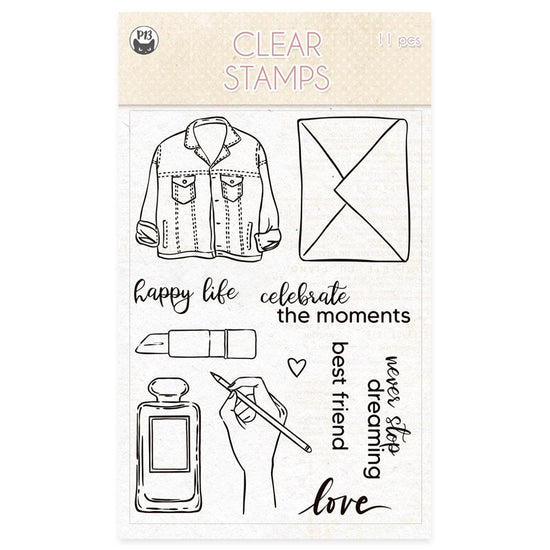 P13 Photopolymer Clear Stamps 11/Pkg Lady’s Diary