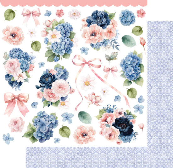 Uniquely Indigo Bloom HYDRANGEA PAPER