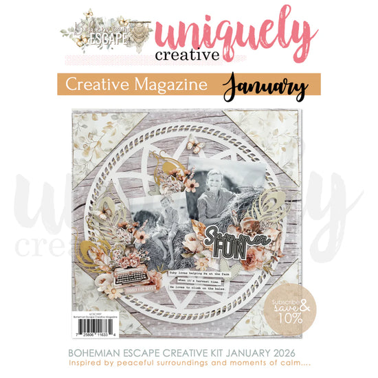 Uniquely Creative JANUARY 2026 - BOHEMIAN ESCAPE MAGAZINE