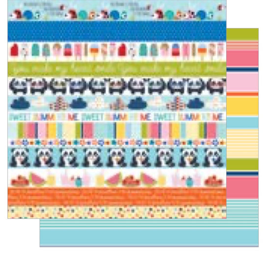 Bella Blvd Popsicles & Pandas Borders paper