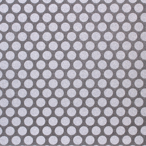 American Crafts - Pow! Collection - 12x12 Glitter Paper - Medium Dots - Charcoal