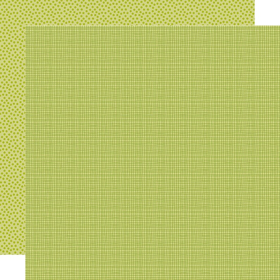Pickle Juice GRAPH & DOT - 12X12 DOUBLE-SIDED PATTERNED PAPER - BELLA BLVD