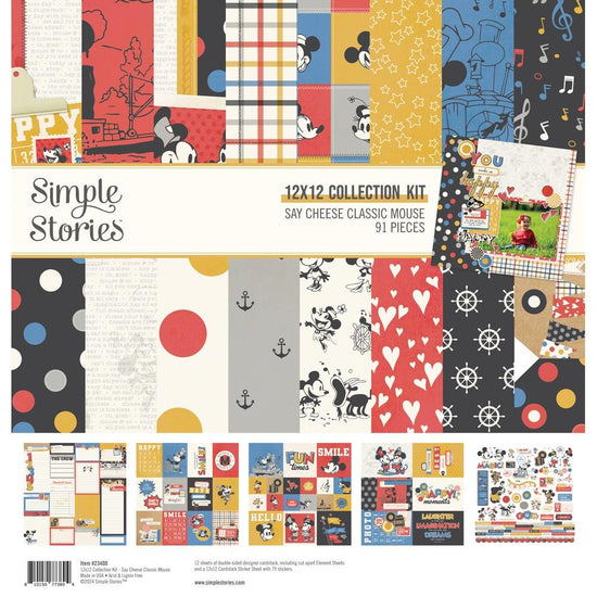 Simple Stories Collection Kit 12"X12" Say Cheese Classic Mouse