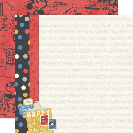 Say Cheese Classic Mouse Double-Sided Cardstock 12"X12" That’s a Classic