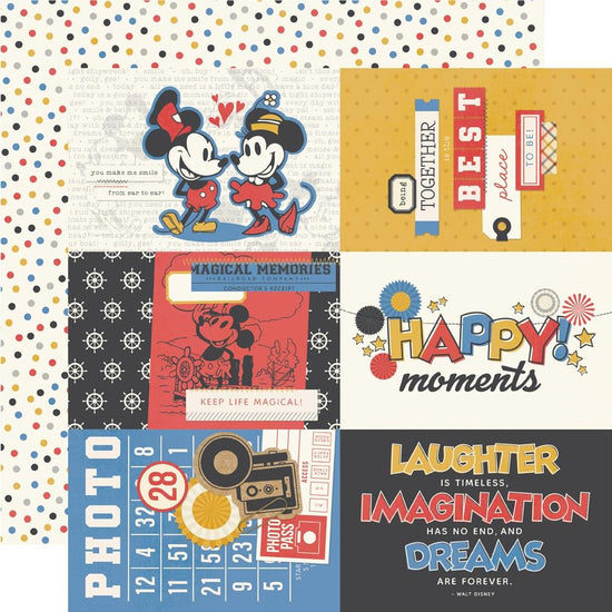 Say Cheese Classic Mouse Double-Sided Cardstock 12"X12" 4x6 Elements