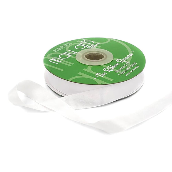 May Arts Seam Binding Ribbon 5/8" 1yd White