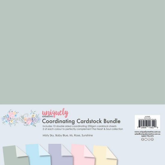 Uniquely Creative HEART & SOUL COORDINATING CARDSTOCK BUNDLE