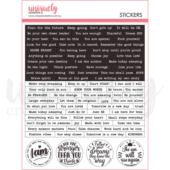 Uniquely Creative HEART & SOUL JOURNAL STICKERS