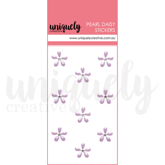 Uniquely Creative PEARL DAISY STICKERS - PURPLE