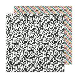 American Crafts Patterned Double-Sided Cardstock 12"X12" Floral Frenzy, April And Ivy