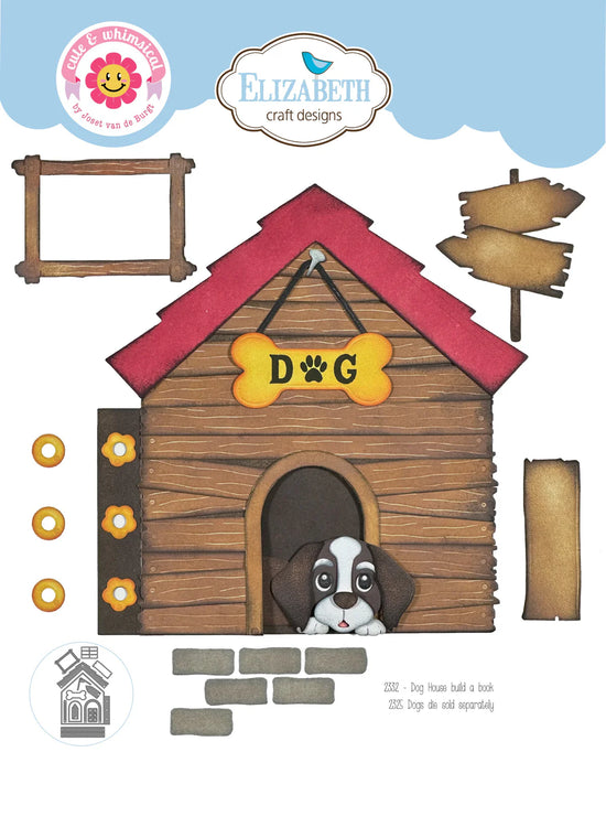 Elizabeth Craft Dog House Build a Book Die
