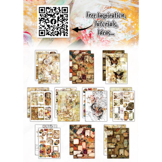 AALL And Create Design Double-Sided Cardstock A4 10/Pkg Ticket to Time