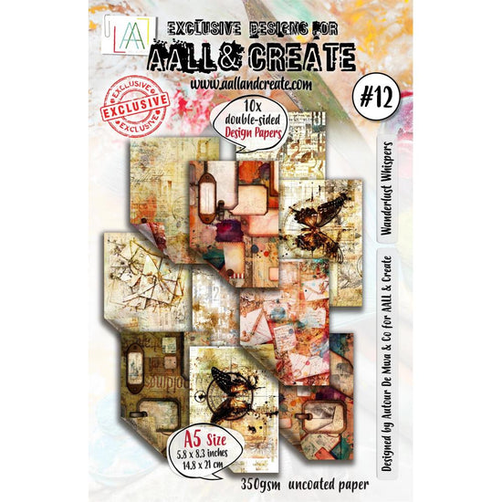 AALL And Create Design Double-Sided Cardstock A5 10/Pkg Wanderlust Whispers
