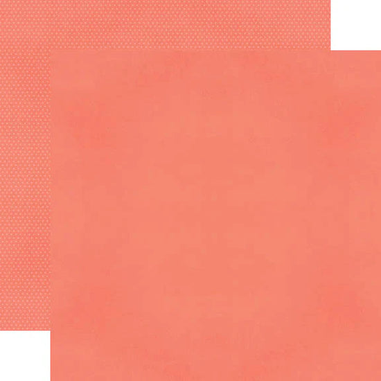 Simple Stories Color Vibe Double-Sided Cardstock 12"X12" Coral