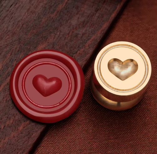 Wax Seal Stamp Heart 3D Mini (Head Only)