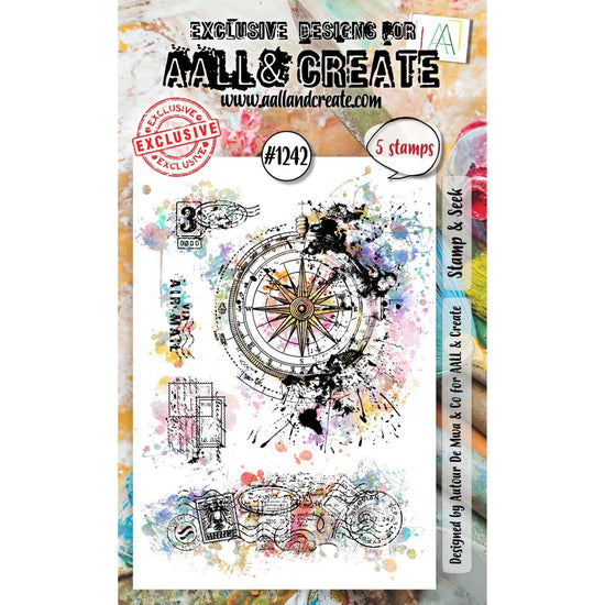 AALL And Create A6 Photopolymer Clear Stamp Set Stamp & Seek