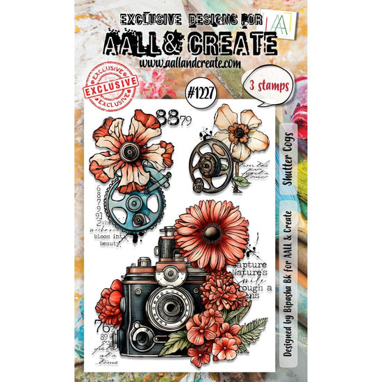 AALL And Create A6 Photopolymer Clear Stamp Set Shutter Cogs